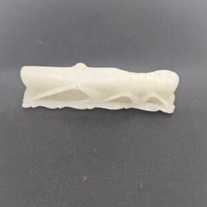 Chinese Qing Period Or Earlier Jade Grasshopper Pendant, 18th–19th Century
