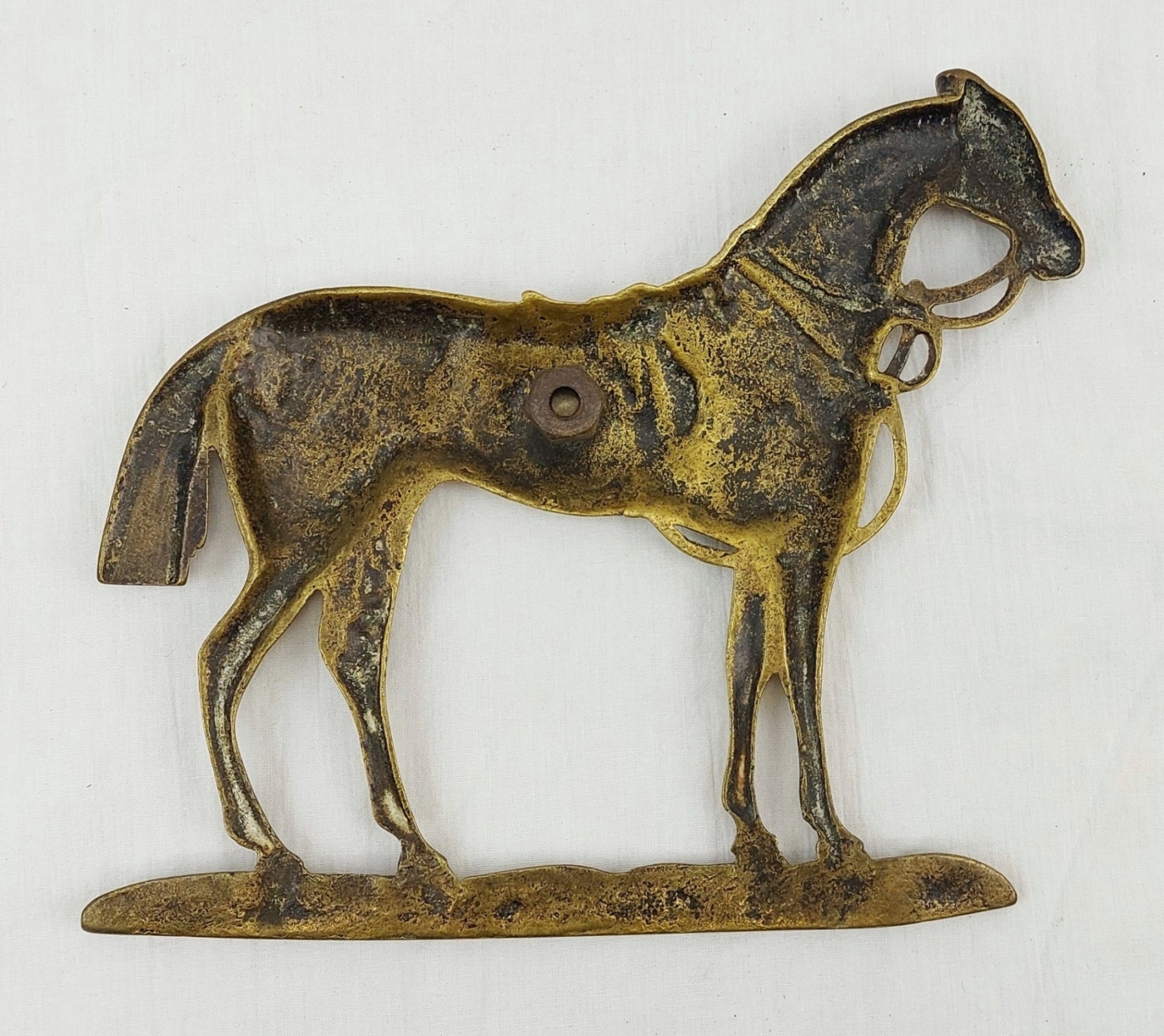 Early 20th Century Brass Horse (2)