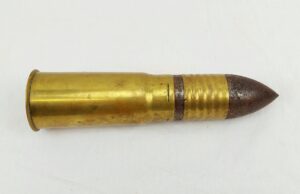 Inert Early 20th Century Japanese 47mm Hotchkiss Cannon Round #1