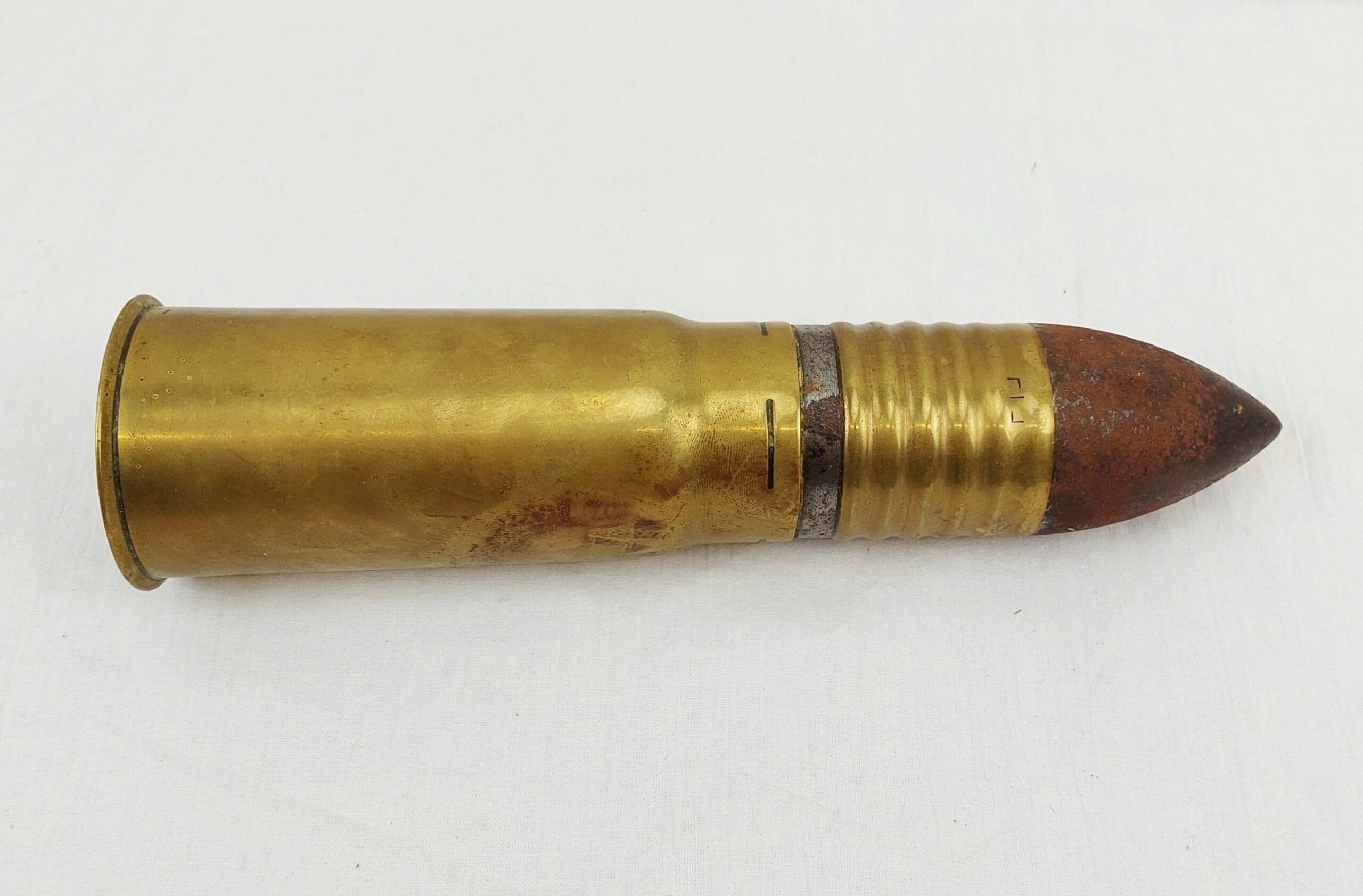Inert Early 20th Century Japanese 47mm Hotchkiss Cannon Round 2 1