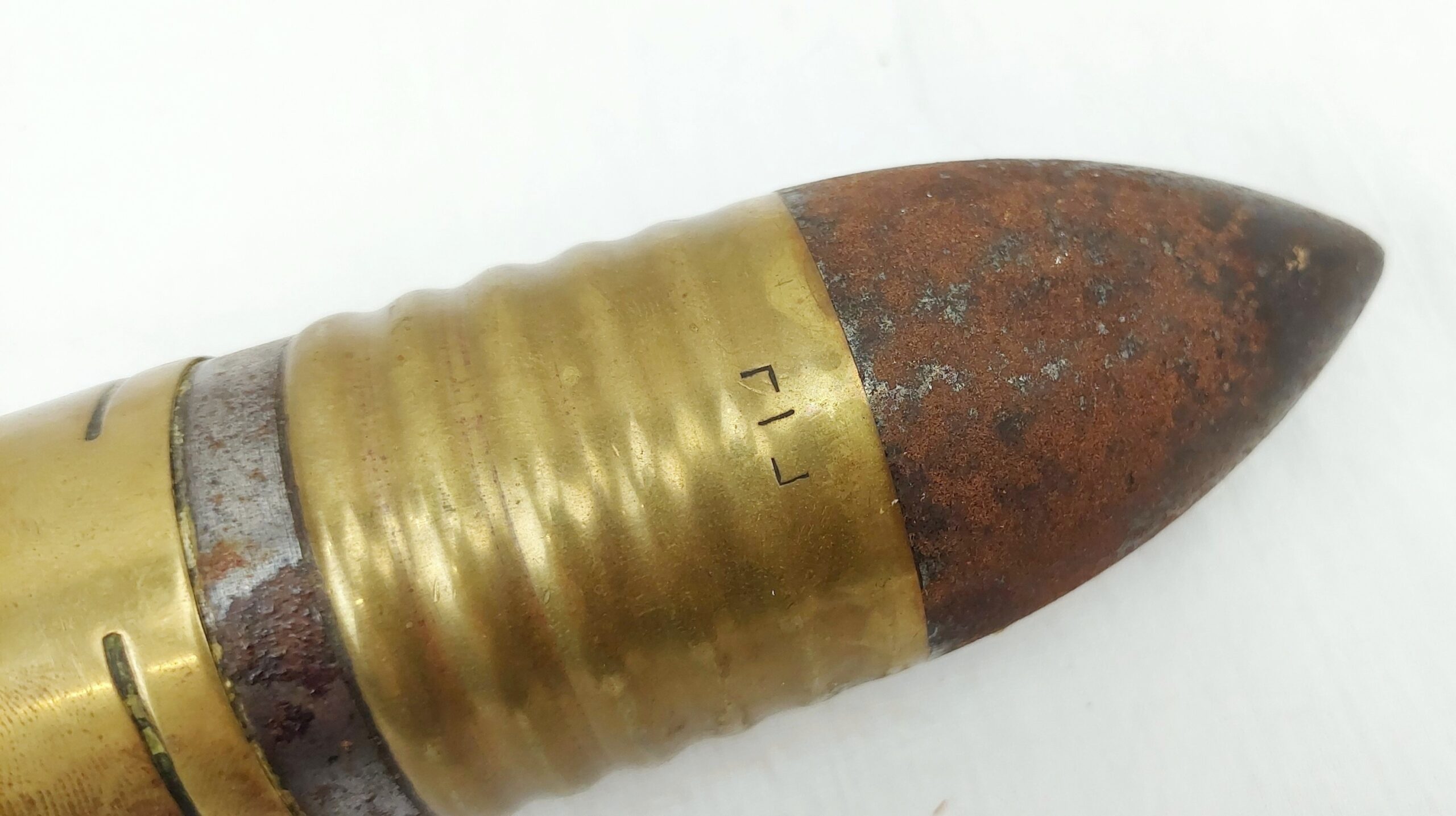 Inert Early 20th Century Japanese 47mm Hotchkiss Cannon Round 2 2