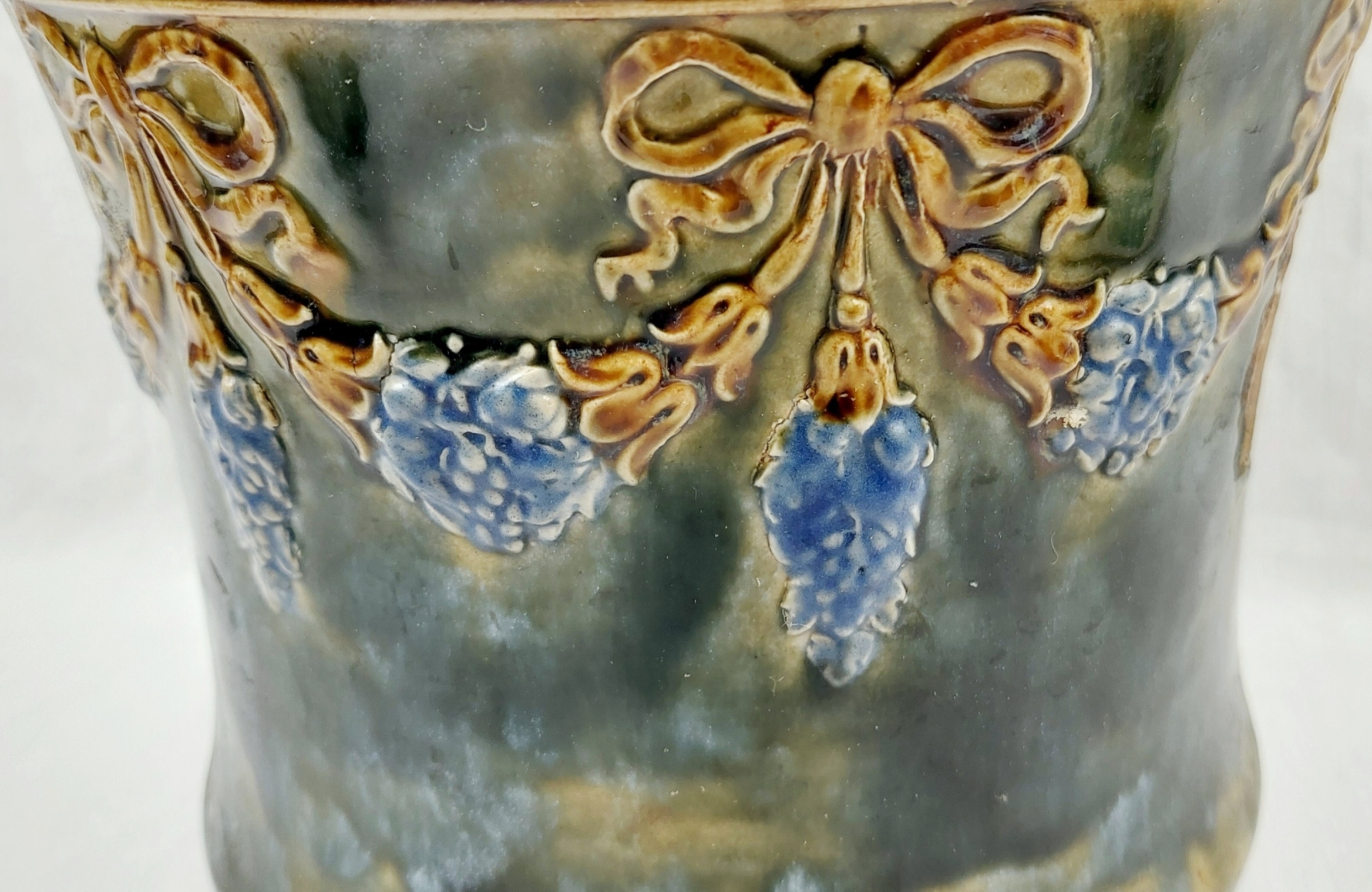 JA_1511242505 - c1900 Royal Doulton Stoneware Jardiniere (2)