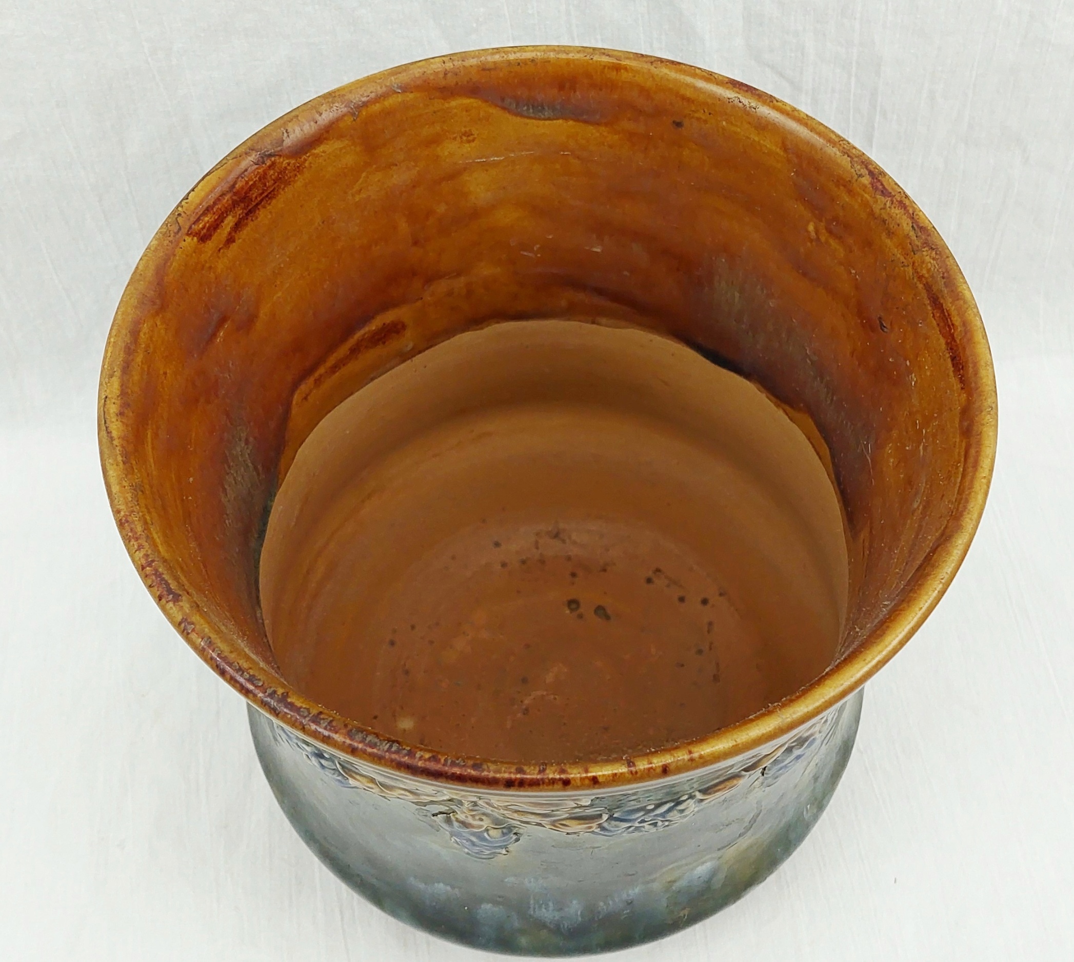 JA_1511242505 - c1900 Royal Doulton Stoneware Jardiniere (5)