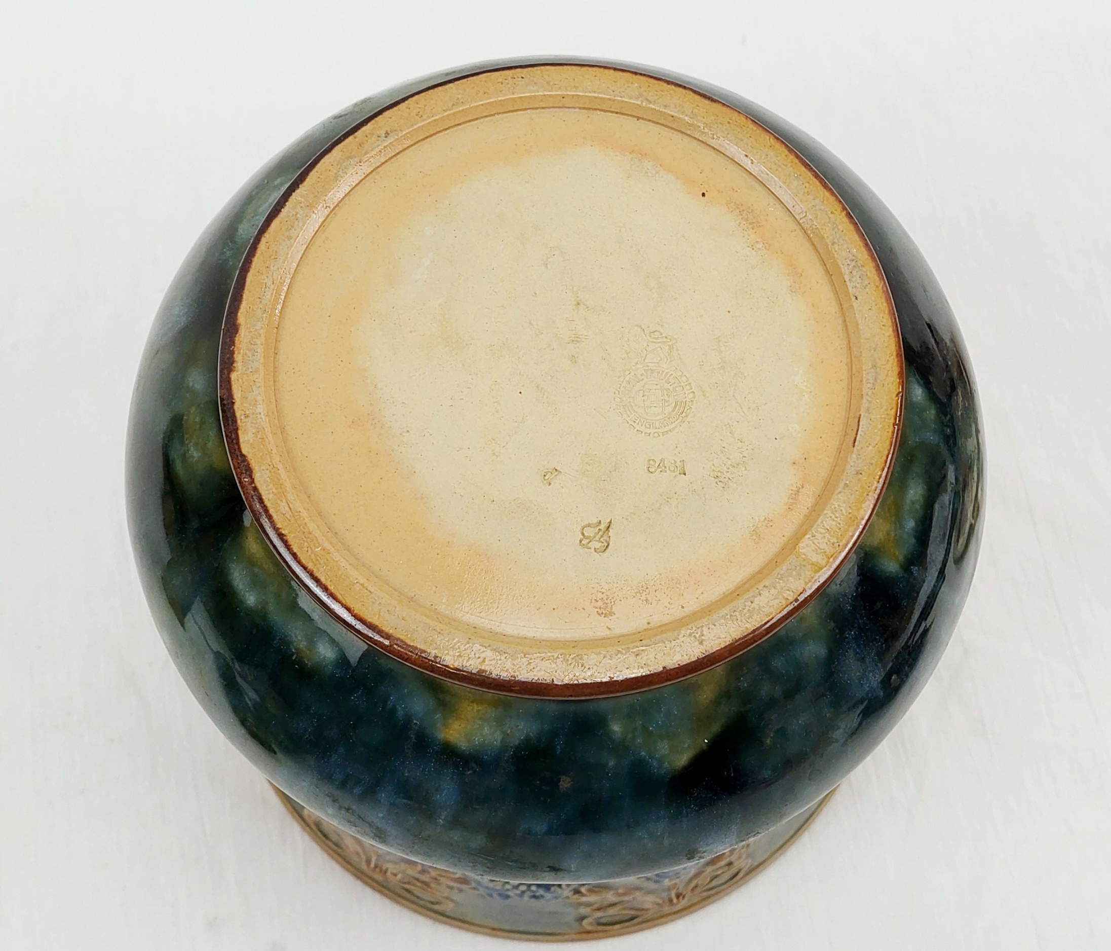 JA_1511242505 - c1900 Royal Doulton Stoneware Jardiniere (6)