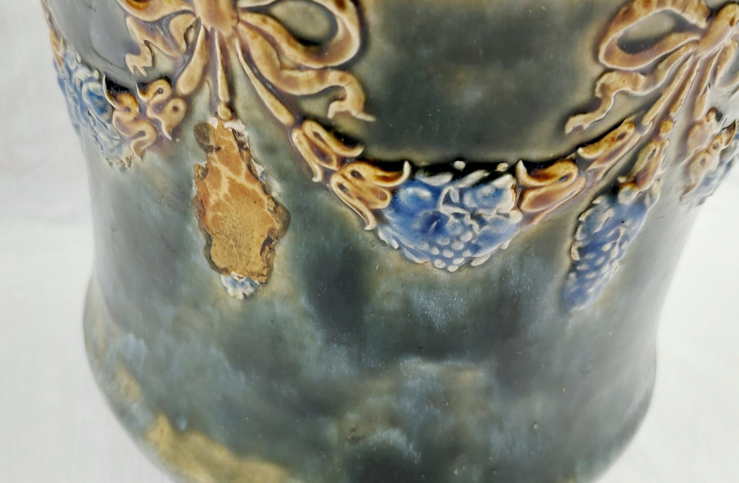 JA_1511242505 - c1900 Royal Doulton Stoneware Jardiniere (7)