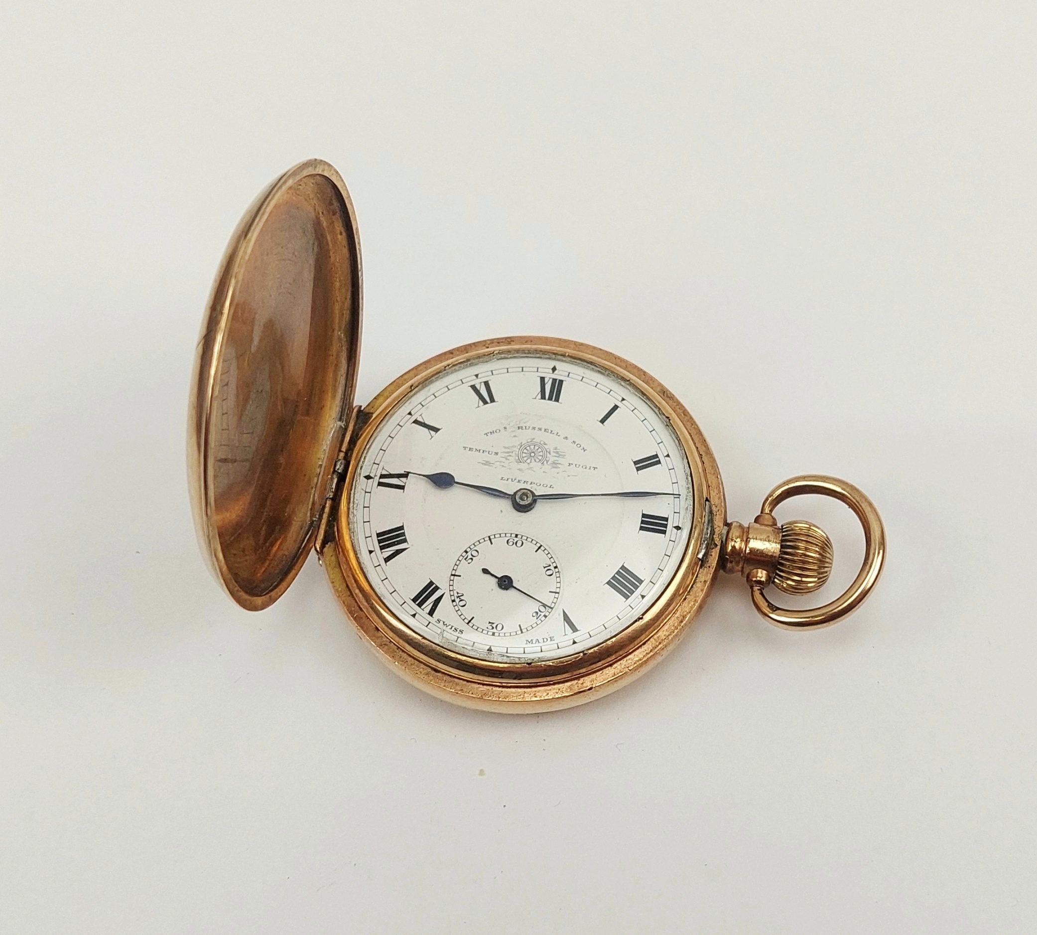JA_5982242437 - c1900 Gold Filled Full Hunter Pocket Watch by Thomas Russell & Son (1)