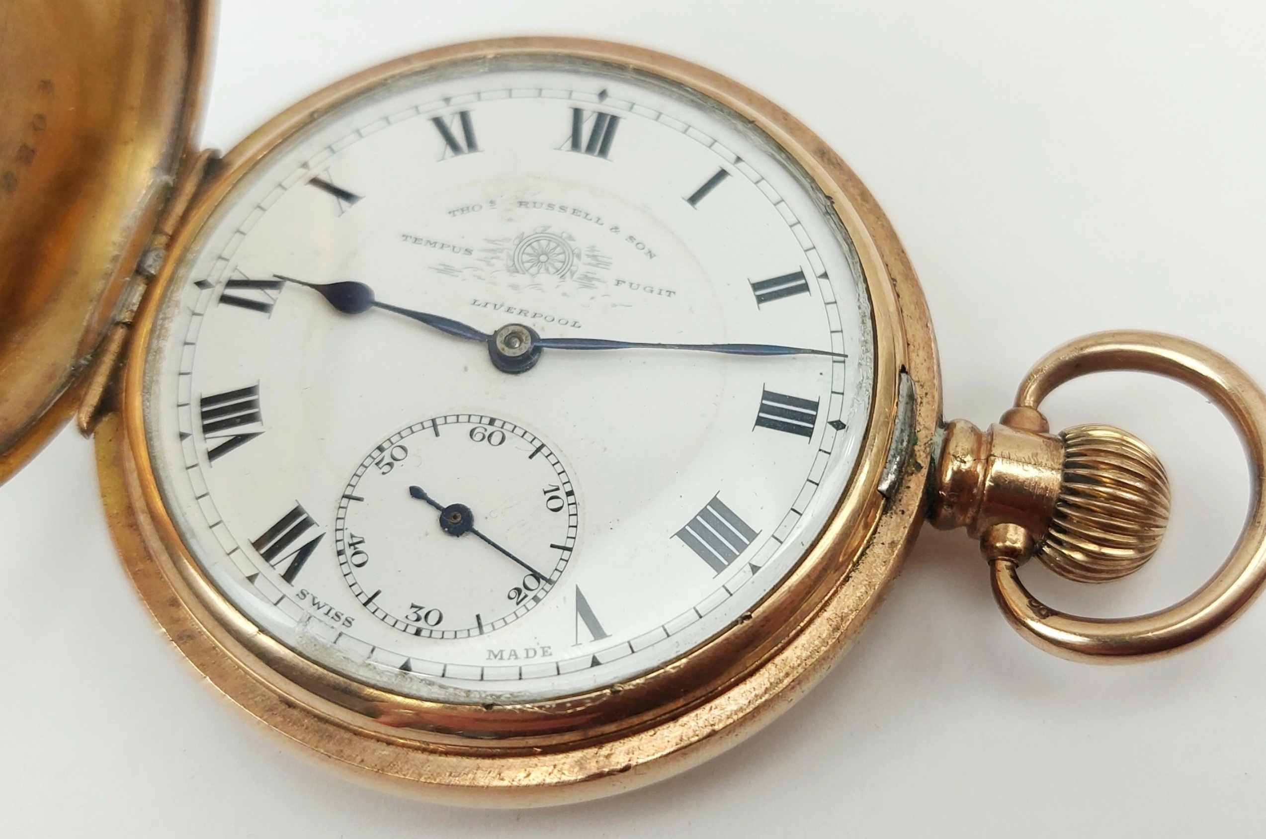 JA_5982242437 - c1900 Gold Filled Full Hunter Pocket Watch by Thomas Russell & Son (2)