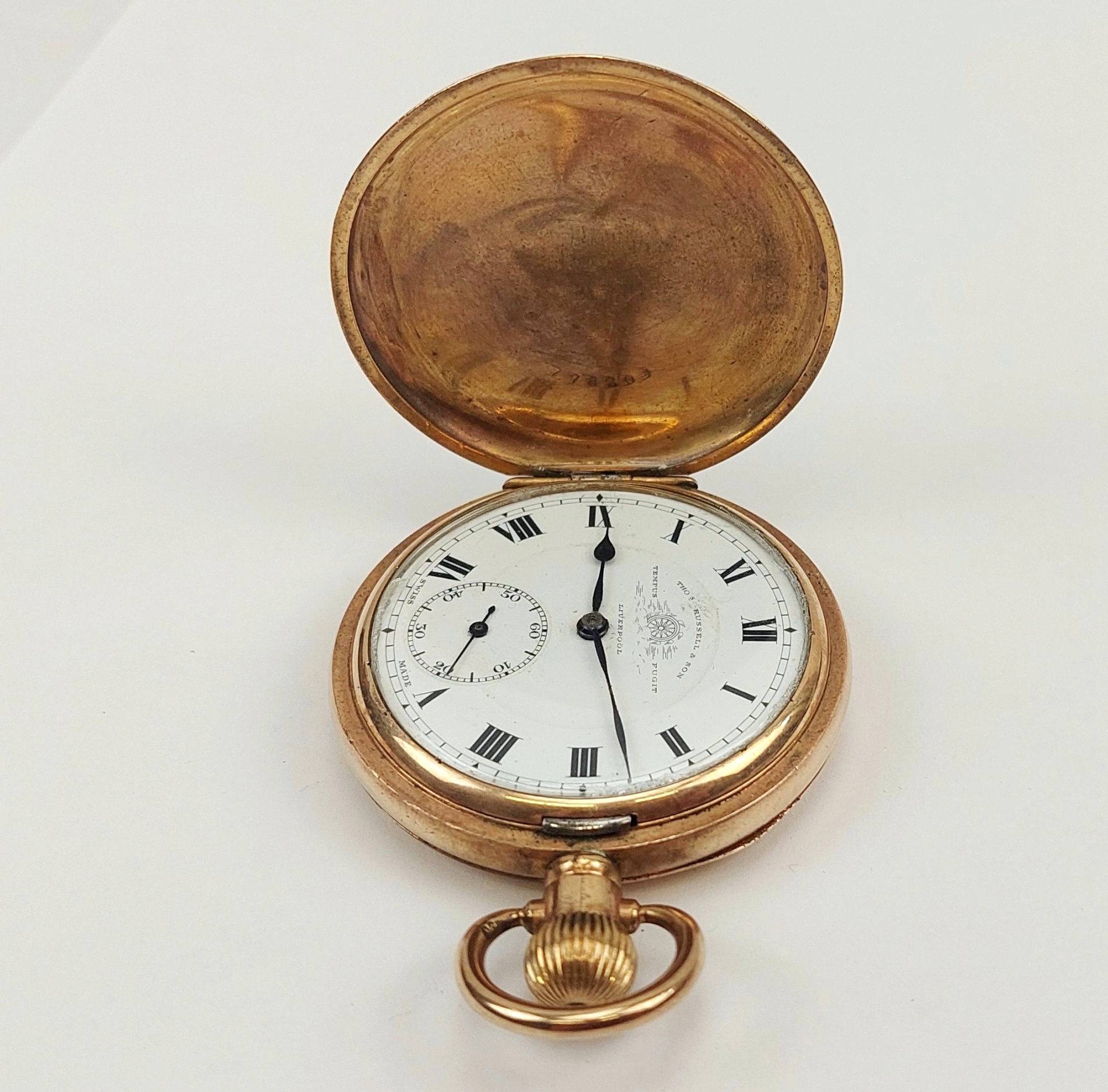 JA_5982242437 - c1900 Gold Filled Full Hunter Pocket Watch by Thomas Russell & Son (5)
