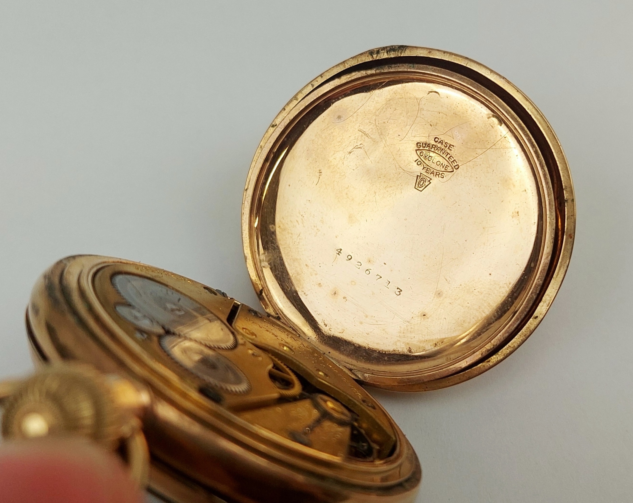 JA_6477242326 - c1920 Rolled Gold Top Wind Open Face Pocket Watch by Elgin (12)