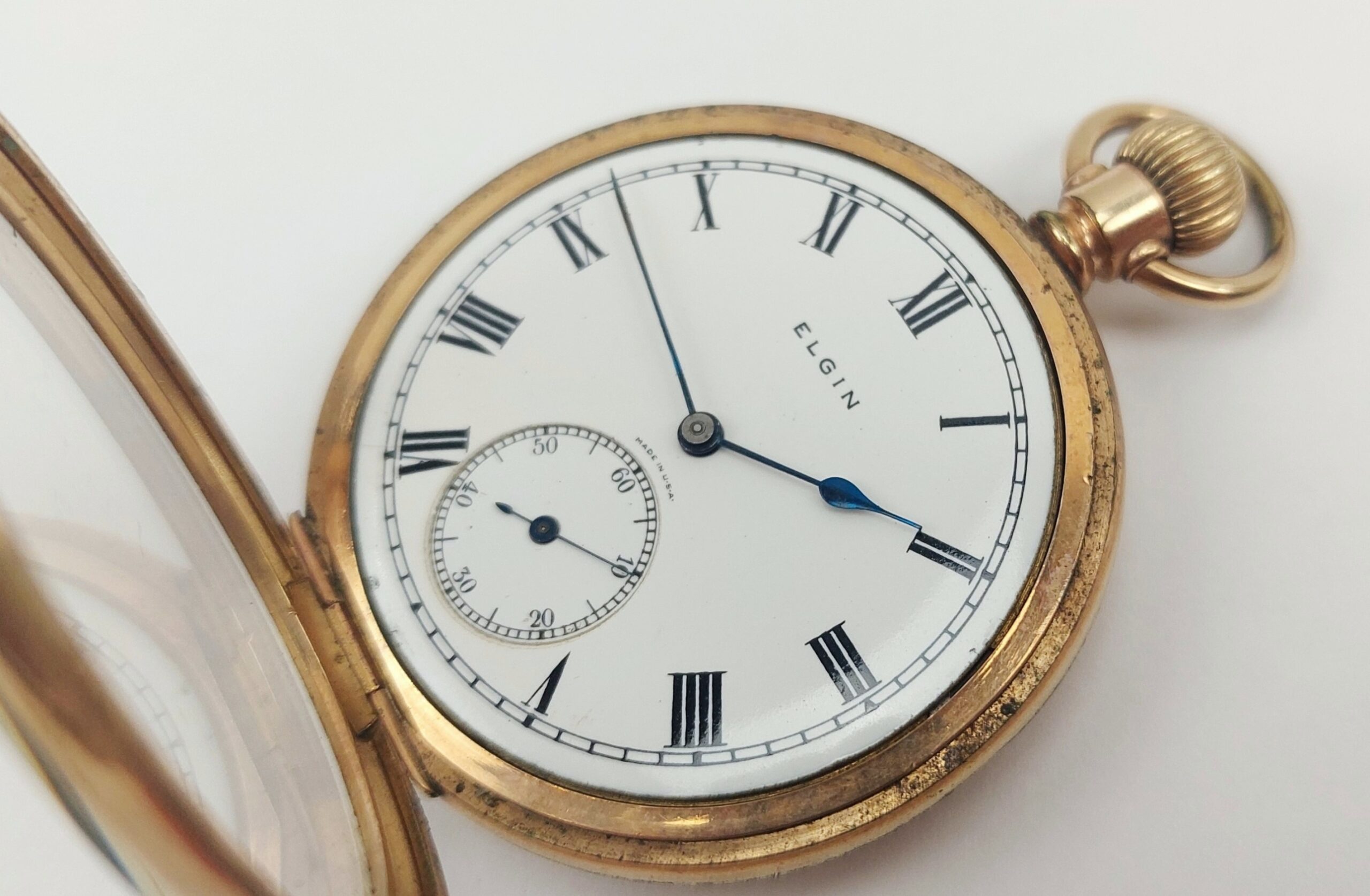 JA_6477242326 - c1920 Rolled Gold Top Wind Open Face Pocket Watch by Elgin (2)