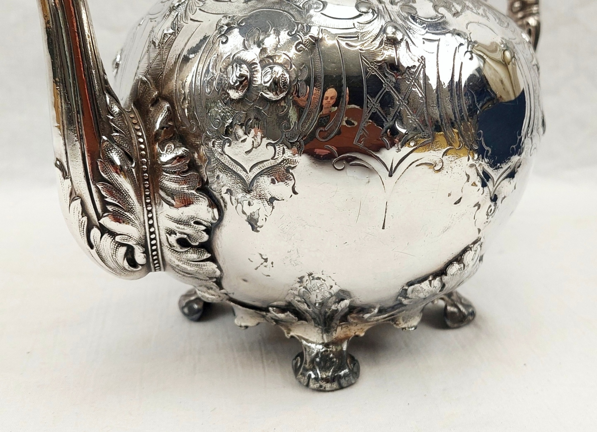 JA_7245243533 - Victorian Silver Plated Teapot by Skinner & Co (10)