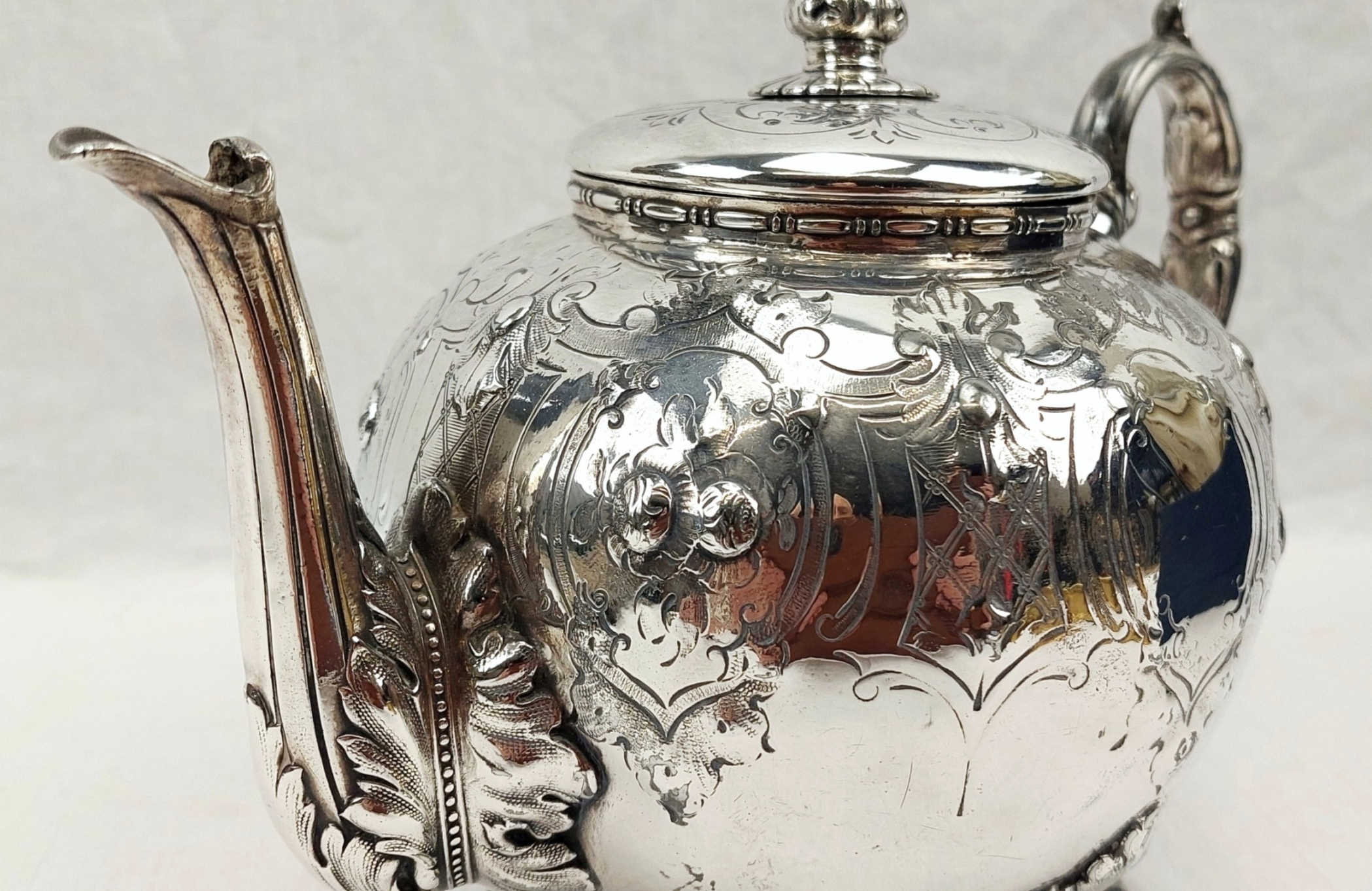 JA_7245243533 - Victorian Silver Plated Teapot by Skinner & Co (11)