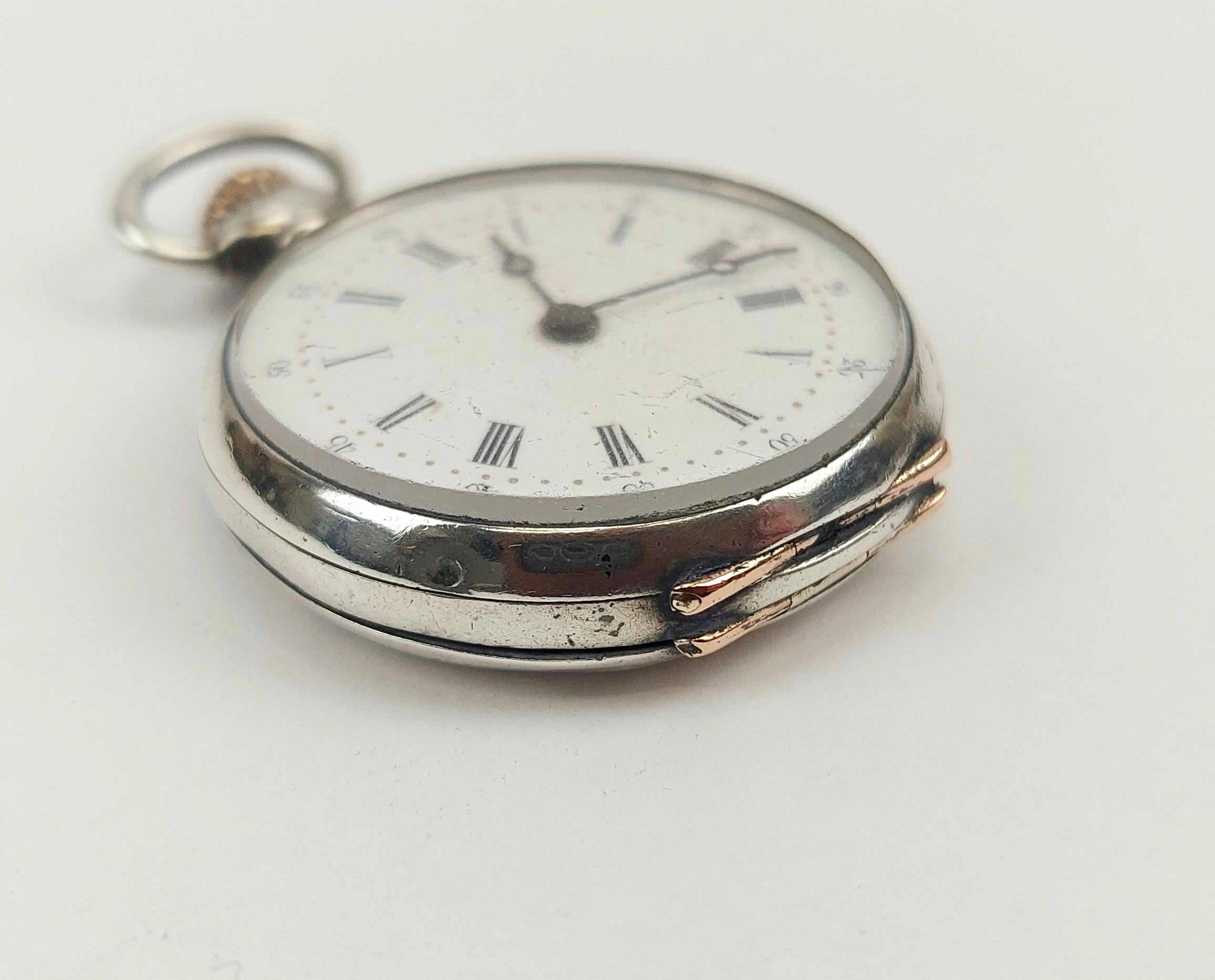 JA_7698242392 - French .800 Silver Ladies Pin Set Pocket Watch (5)