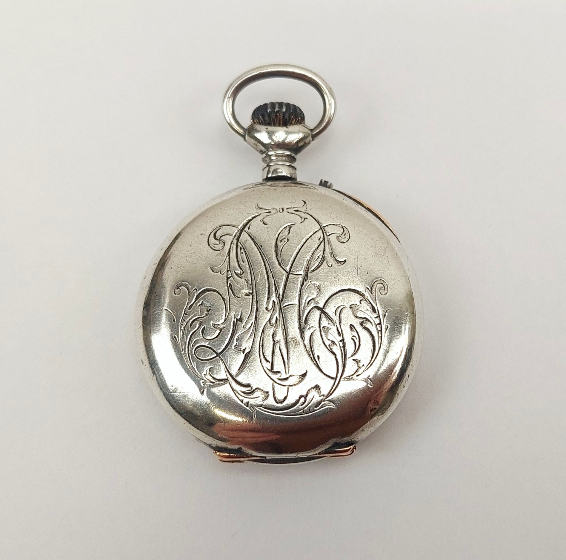 JA_7698242392 - French .800 Silver Ladies Pin Set Pocket Watch (8)