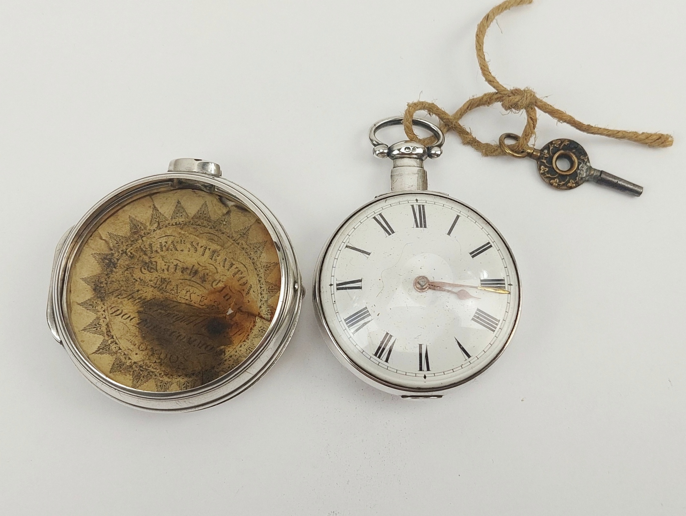 JA_9815242457 - c1809 Sterling Silver Pair Cased Pocket Watch (2)
