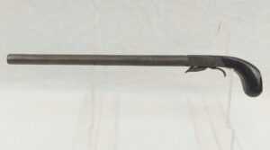 Rare Mid 19th Century Percussion Boxlock Under-Hammer Long Barrelled Pistol