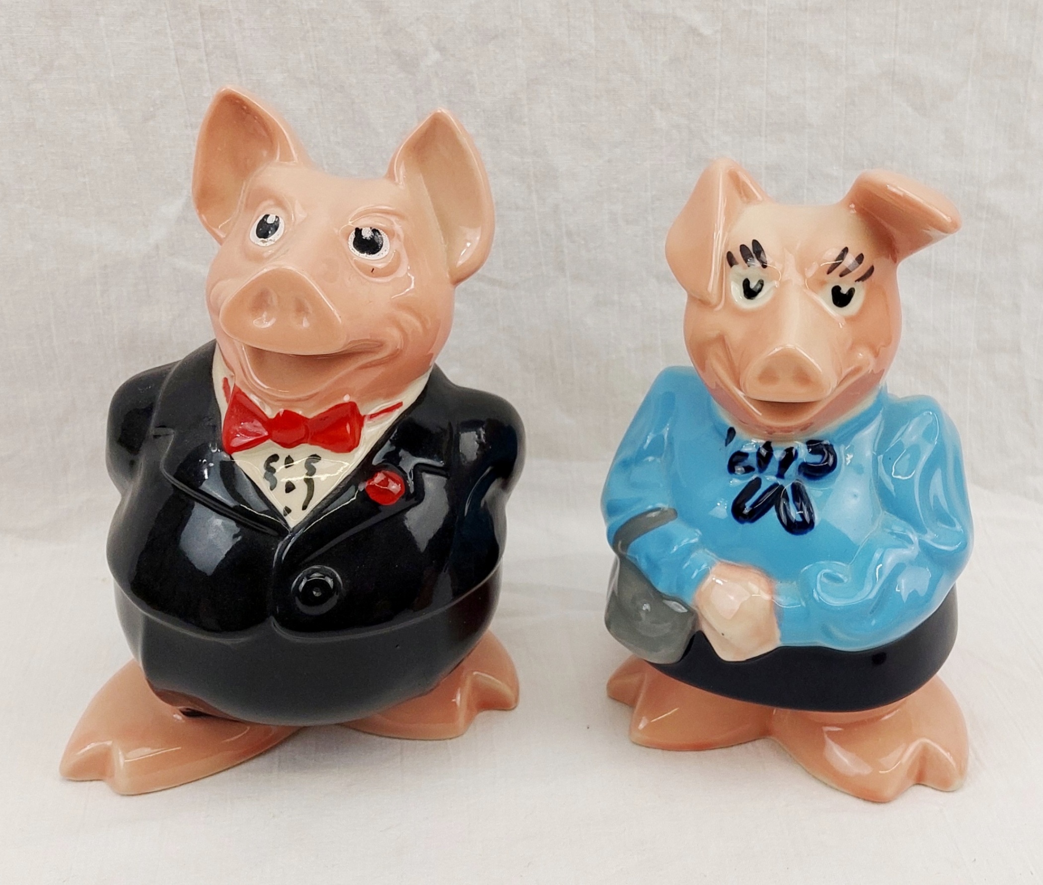Set OF 5 NatWest Bank Pigs With Stoppers 2