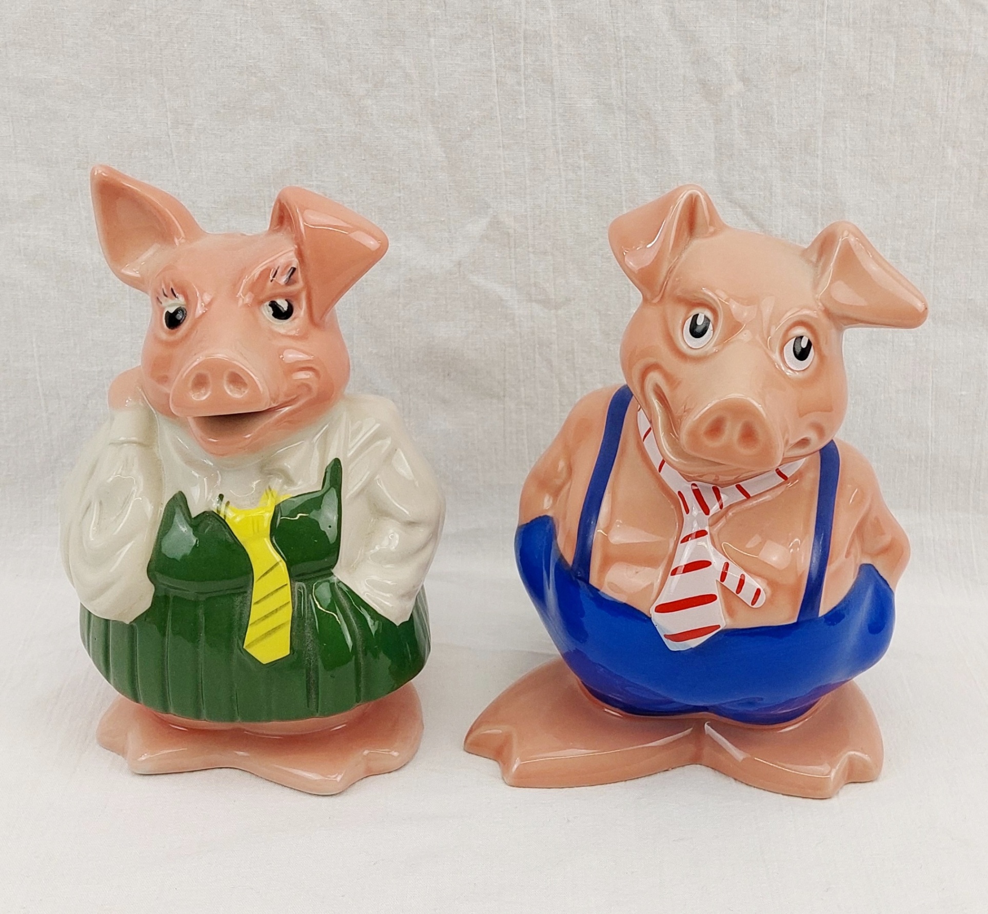 Set OF 5 NatWest Bank Pigs With Stoppers 5