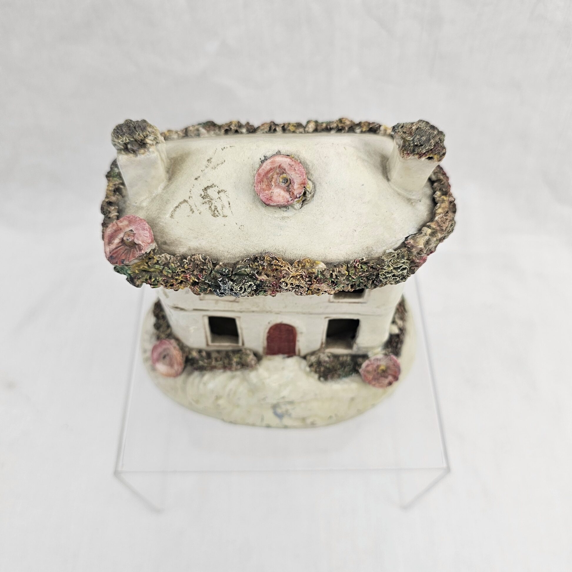 c1860 Victorian Staffordshire Cottage Pastille Burner 2