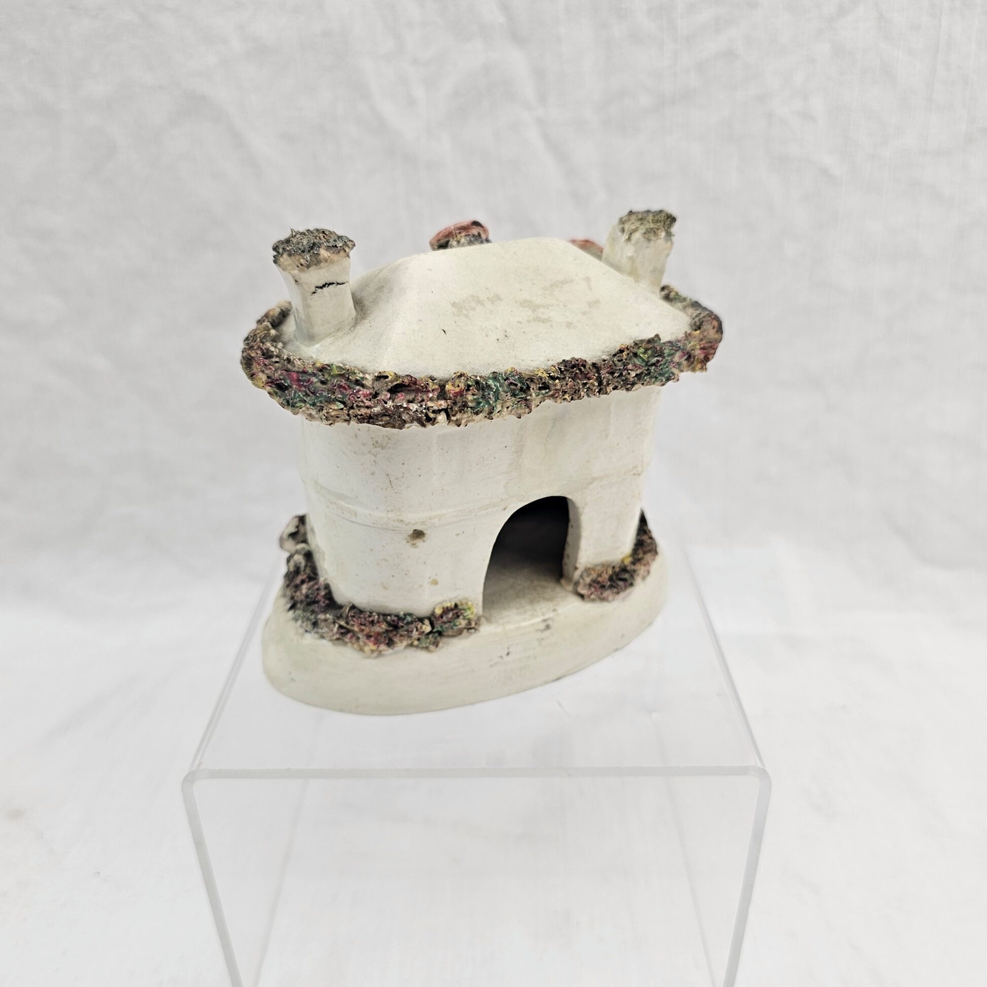 c1860 Victorian Staffordshire Cottage Pastille Burner 4
