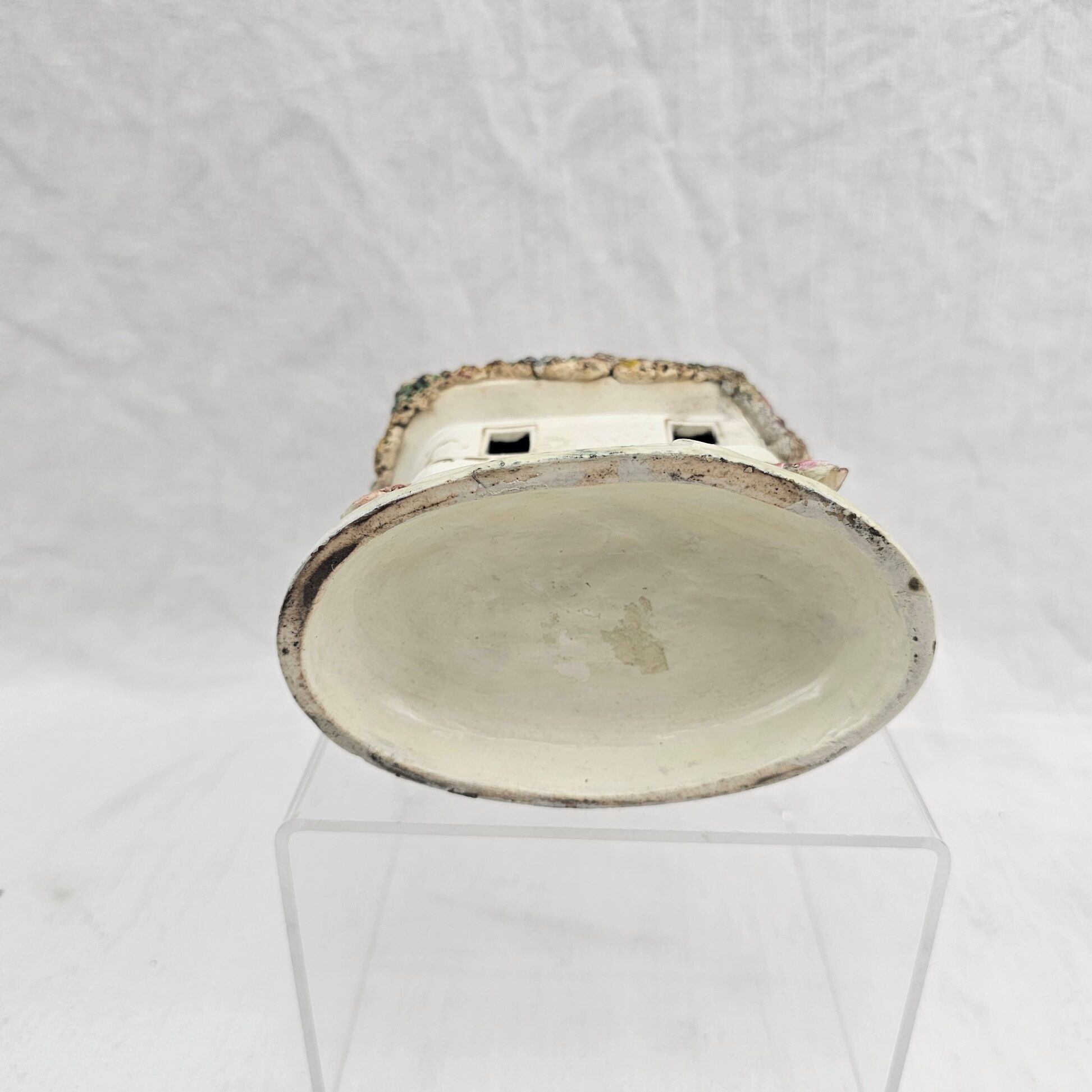 c1860 Victorian Staffordshire Cottage Pastille Burner 8