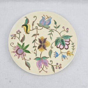 1955 Royal Doulton Bone China Floral Plate By W. Hornsby