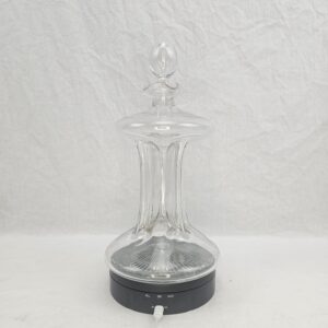 Cut Glass "Mushroom" Decanter with Vertical Gothic Arch Panels and Star-Cut Base, Late 19th/Early 20th Century