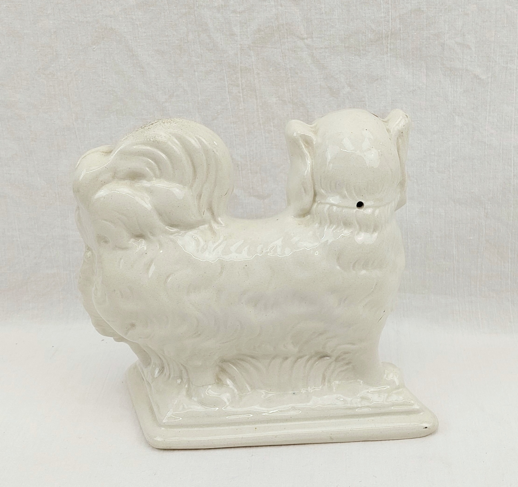 Antique Staffordshire Pekinese Wally Dog 3