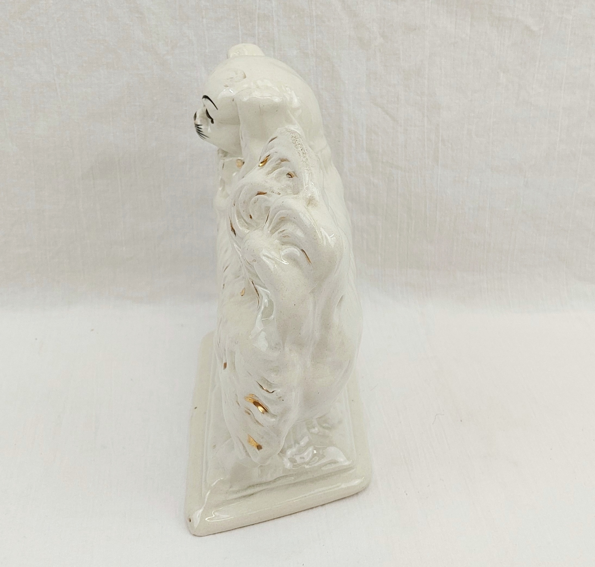 Antique Staffordshire Pekinese Wally Dog 4