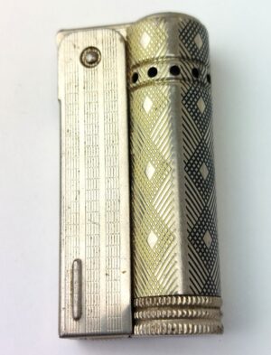 Austrian, Mid-20th Century, IMCO Triplex Junior 6600 Petrol Pocket Lighter with Engine-Turned Decoration