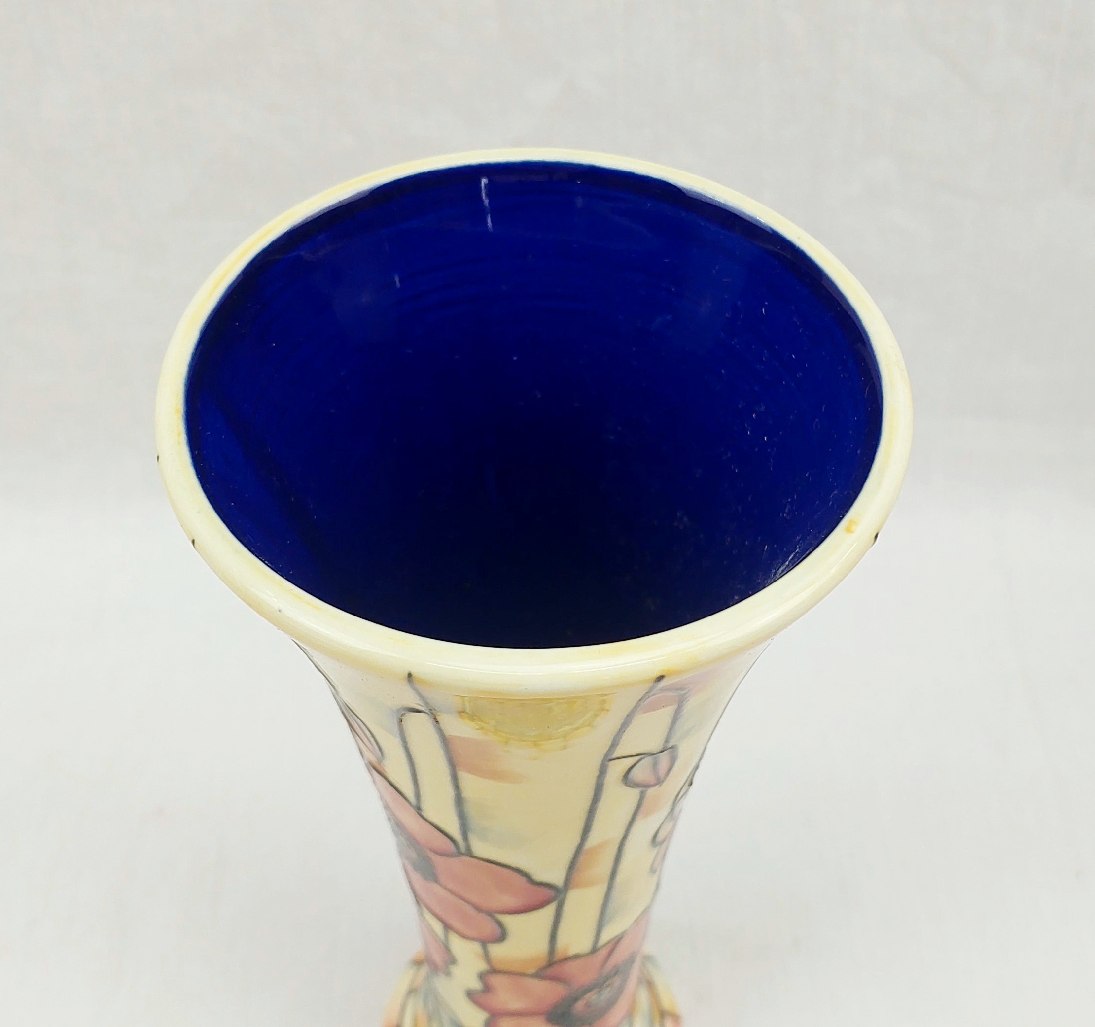 Boxed Old Tupton Ware Poppy Pattern Vase 5