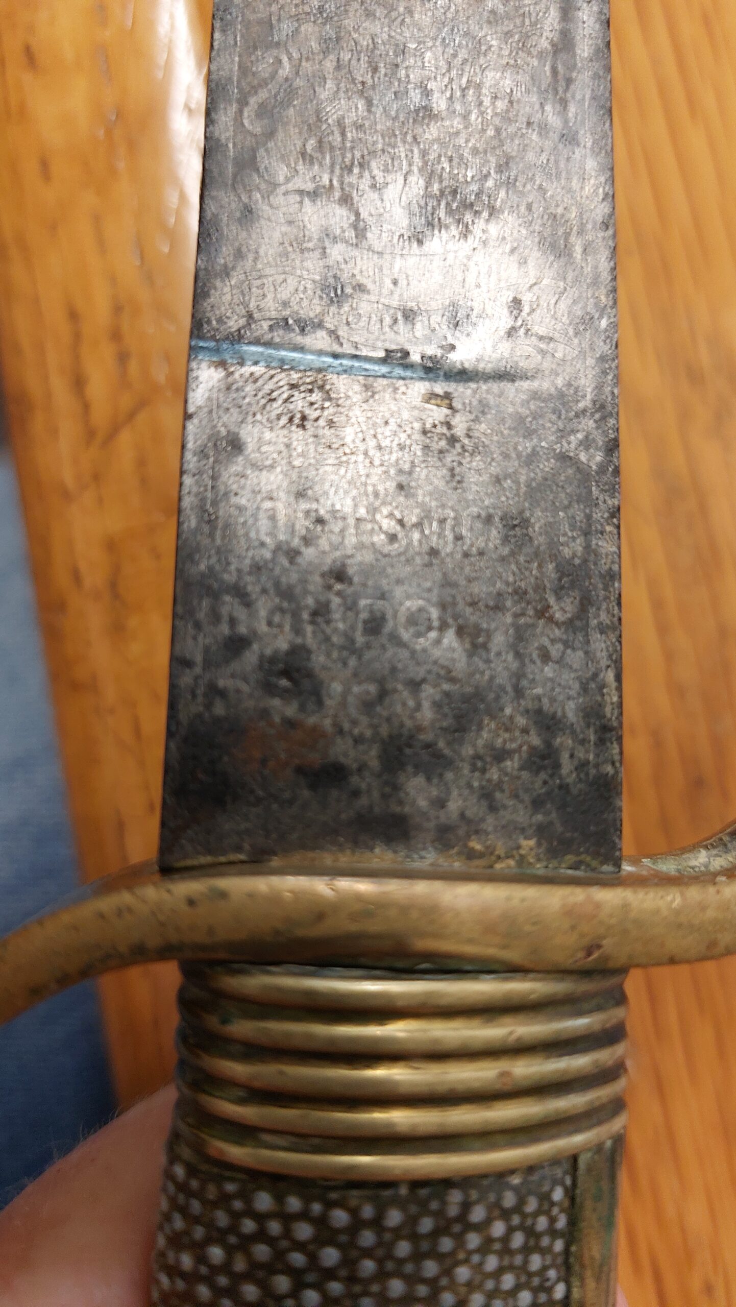British, Early 20th Century, Royal Navy Officer’s Short Sword Dirk by Gieves, Portsmouth & London (28)