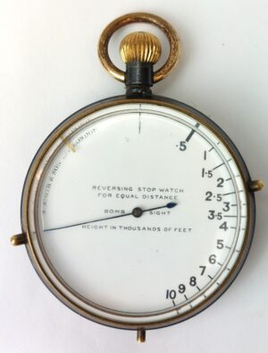 British, WW1 - c.1914–1918, RAF Bomb Sight Reversing Stopwatch, by S. Smith & Son Ltd, London