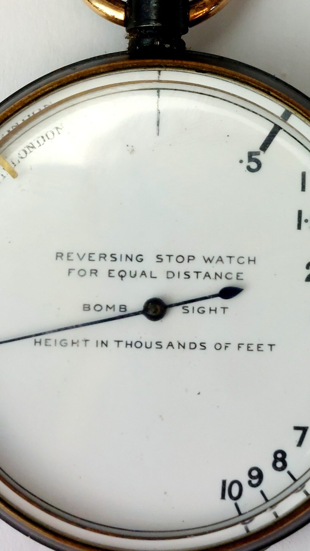 British, WW1 - c.1914–1918, RAF Bomb Sight Reversing Stopwatch, by S. Smith & Son Ltd, London - Image 3