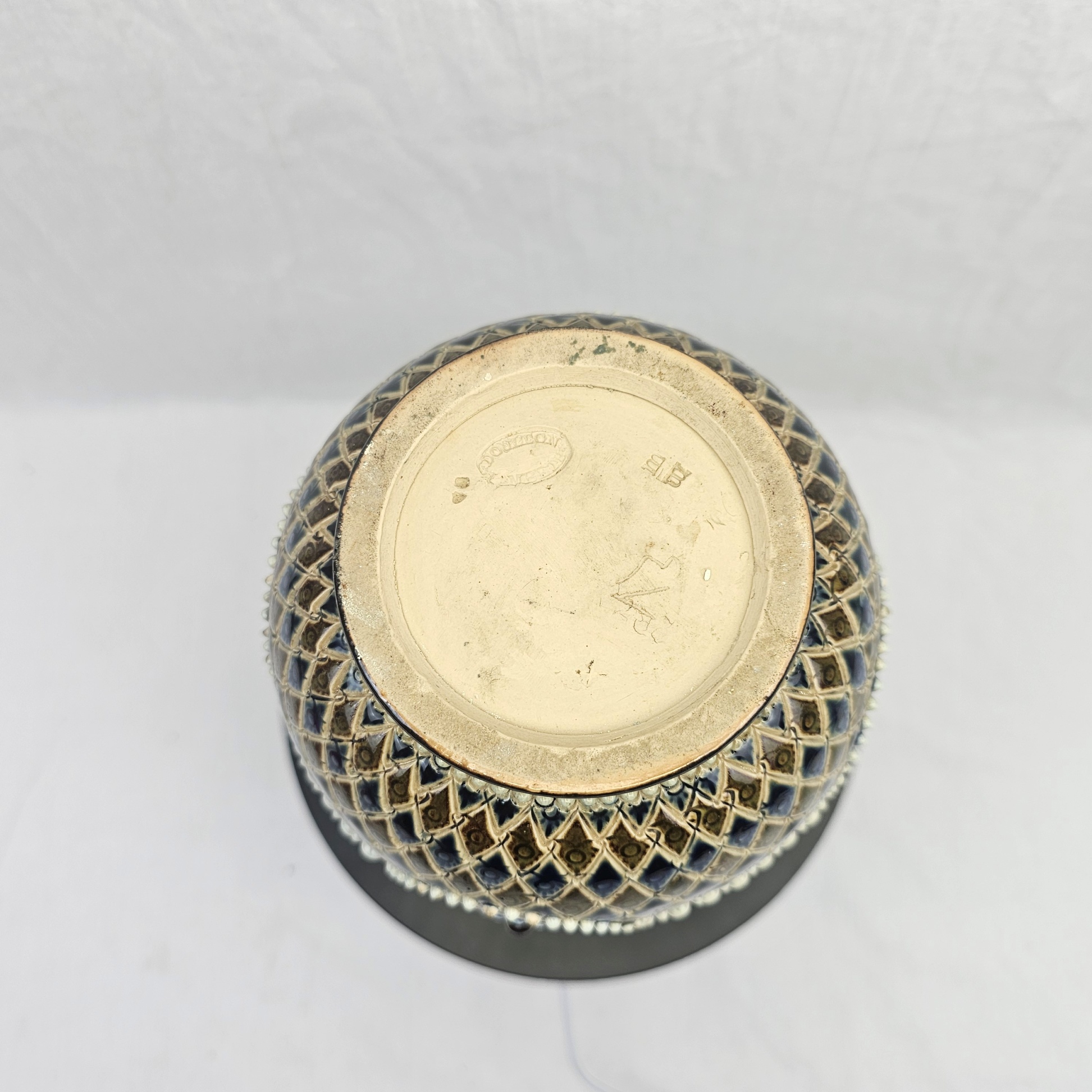 Embossed 1869-1872 Doulton Lambeth Ware Stoneware Ewer By Eliza Martin 13