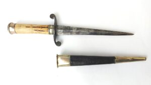 European, c.1900, Stiletto Dagger with Sheath