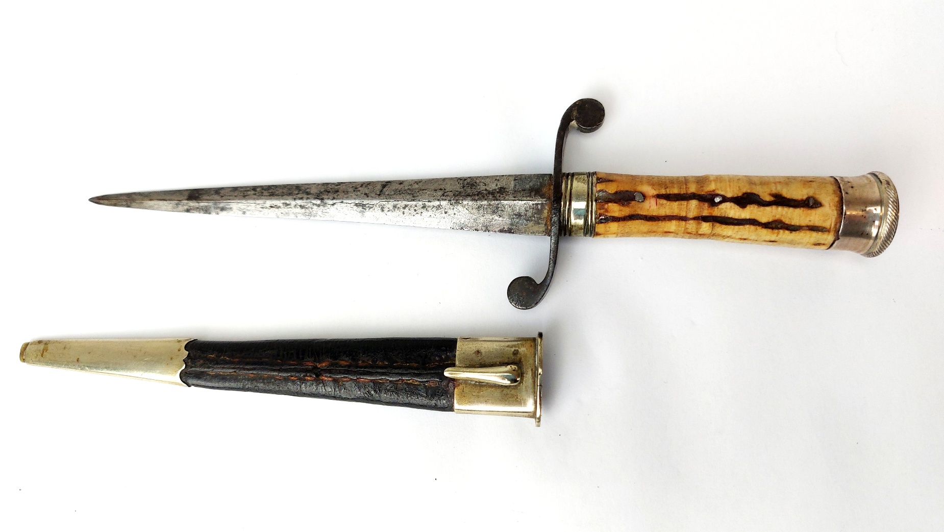 European, c.1900, Stiletto Dagger with Sheath - Image 2