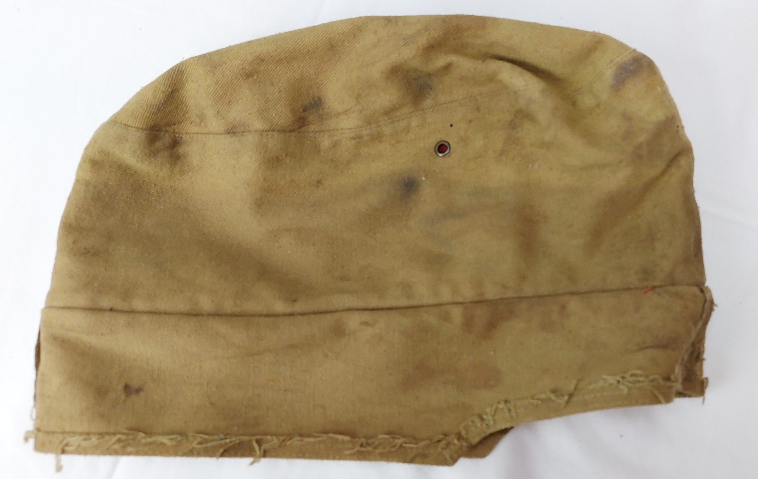 German, WW2, Deutsches Afrikakorps (DAK) Artillery Tropical Field Cap (M40 Feldmütze), Denazified, Palm Tree Marked, Size 55 & Dated 1942 - Image 7