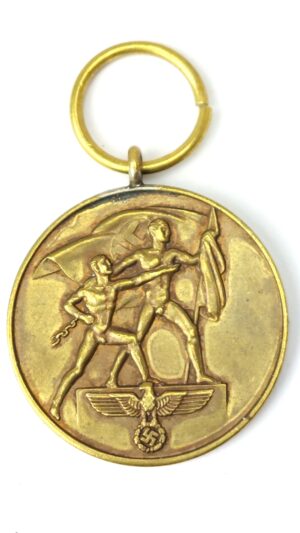 German, WW2 - Dated 1938, Third Reich Sudetenland Medal (Medaille zur Erinnerung an den 1. Oktober 1938)