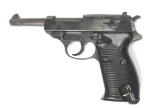 German, WW2 - Dated 1944, Mauser-Werke P.38 Semi-Automatic Pistol, byf 44, WaA135, Serial No. 1209q, Matching Numbers, EU Deactivated, with WaA135 Magazine