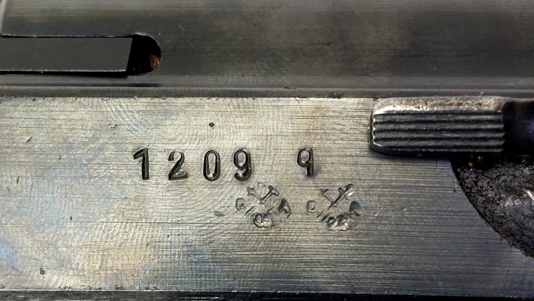 German, WW2 - Dated 1944, Mauser-Werke P.38 Semi-Automatic Pistol, byf 44, WaA135, Serial No. 1209q, Matching Numbers, EU Deactivated, with WaA135 Magazine - Image 10