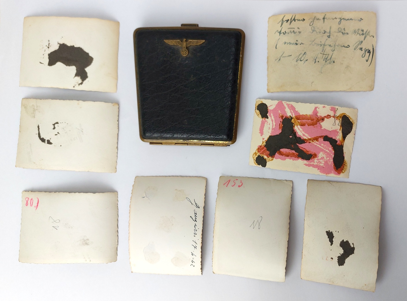 German, WW2, Deutsches Afrikakorps (DAK) Cigarette Case, with Original North Africa Photograph Group, c.1941–1942 - Image 2