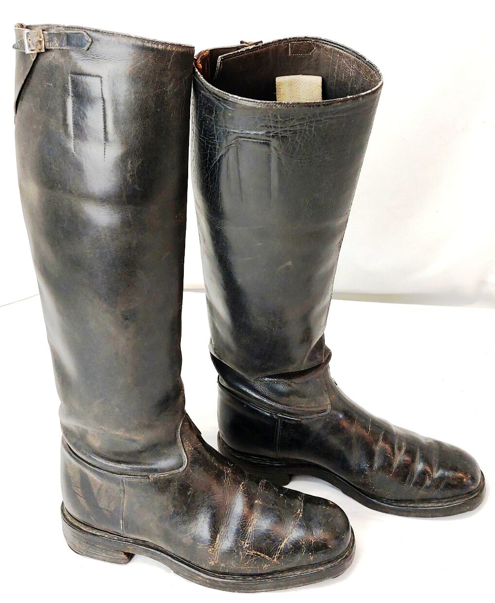 German, WW2, Pair of Officer’s Black Leather Riding Boots (Reitstiefel / “Officer’s Jackboots”) - Image 4