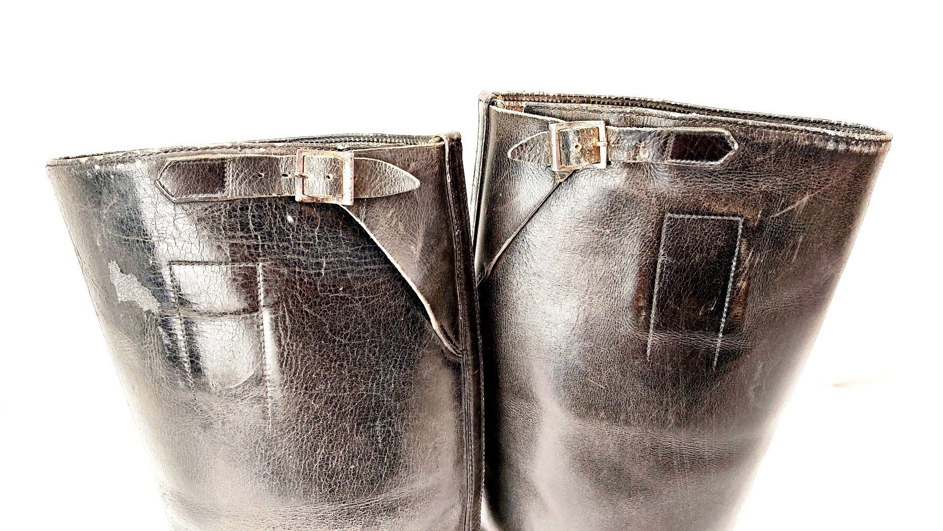 German, WW2, Pair of Officer’s Black Leather Riding Boots (Reitstiefel / “Officer’s Jackboots”) - Image 5