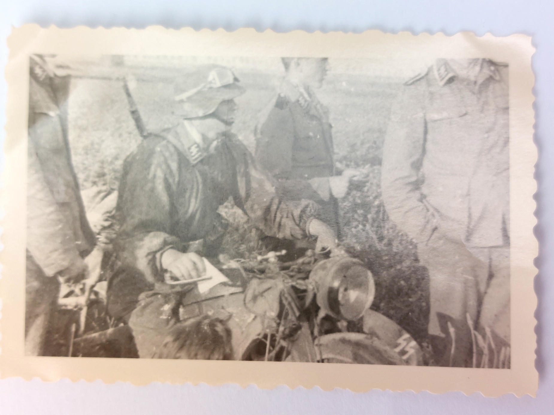 German, WW2 - c.1939–1940, Waffen-SS Motorised Unit Photograph Archive, Early-War Western Campaign, 22 Original Agfa Lupex Snapshot Photographs - Image 12