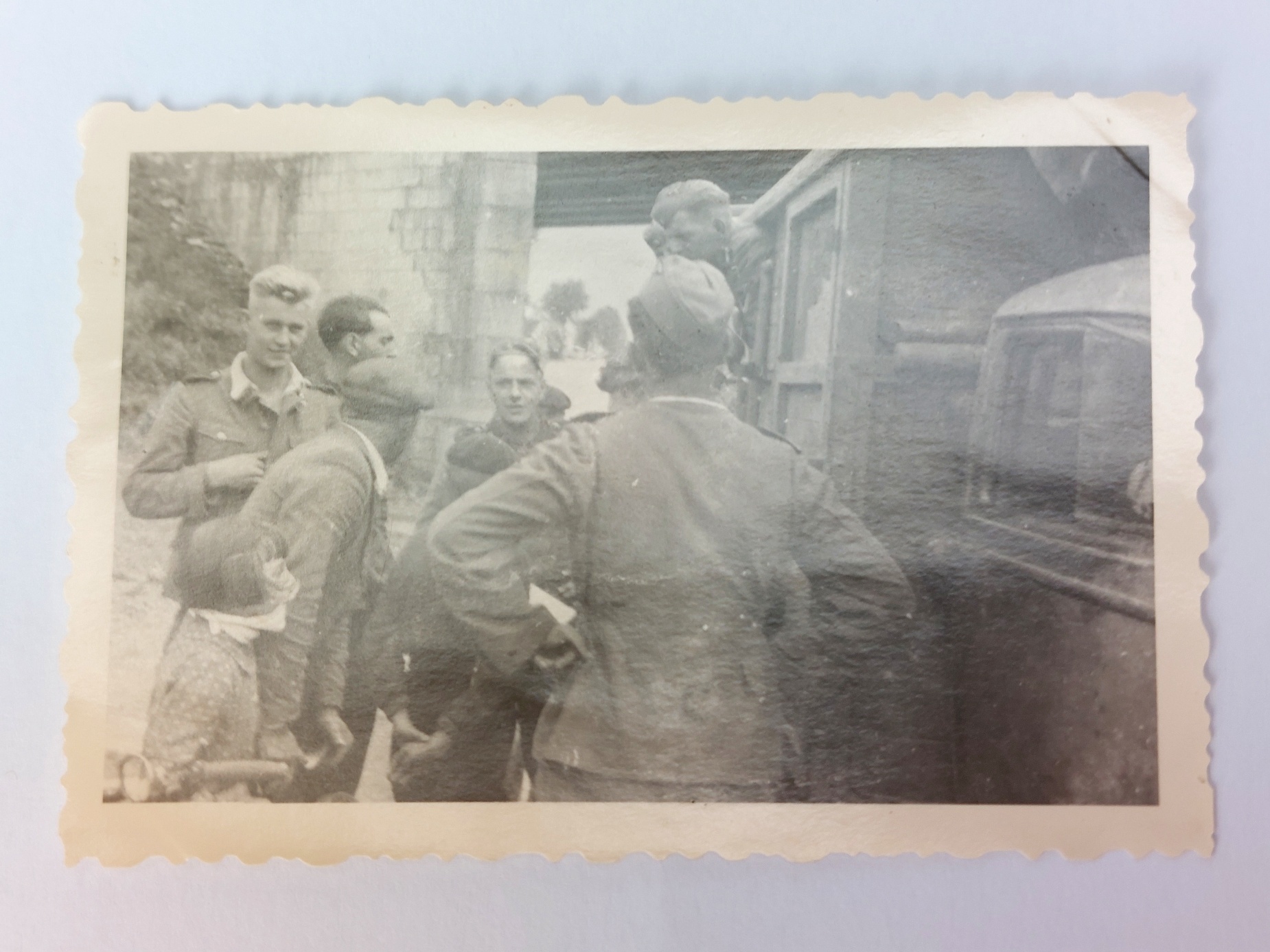 German, WW2 - c.1939–1940, Waffen-SS Motorised Unit Photograph Archive, Early-War Western Campaign, 22 Original Agfa Lupex Snapshot Photographs - Image 19