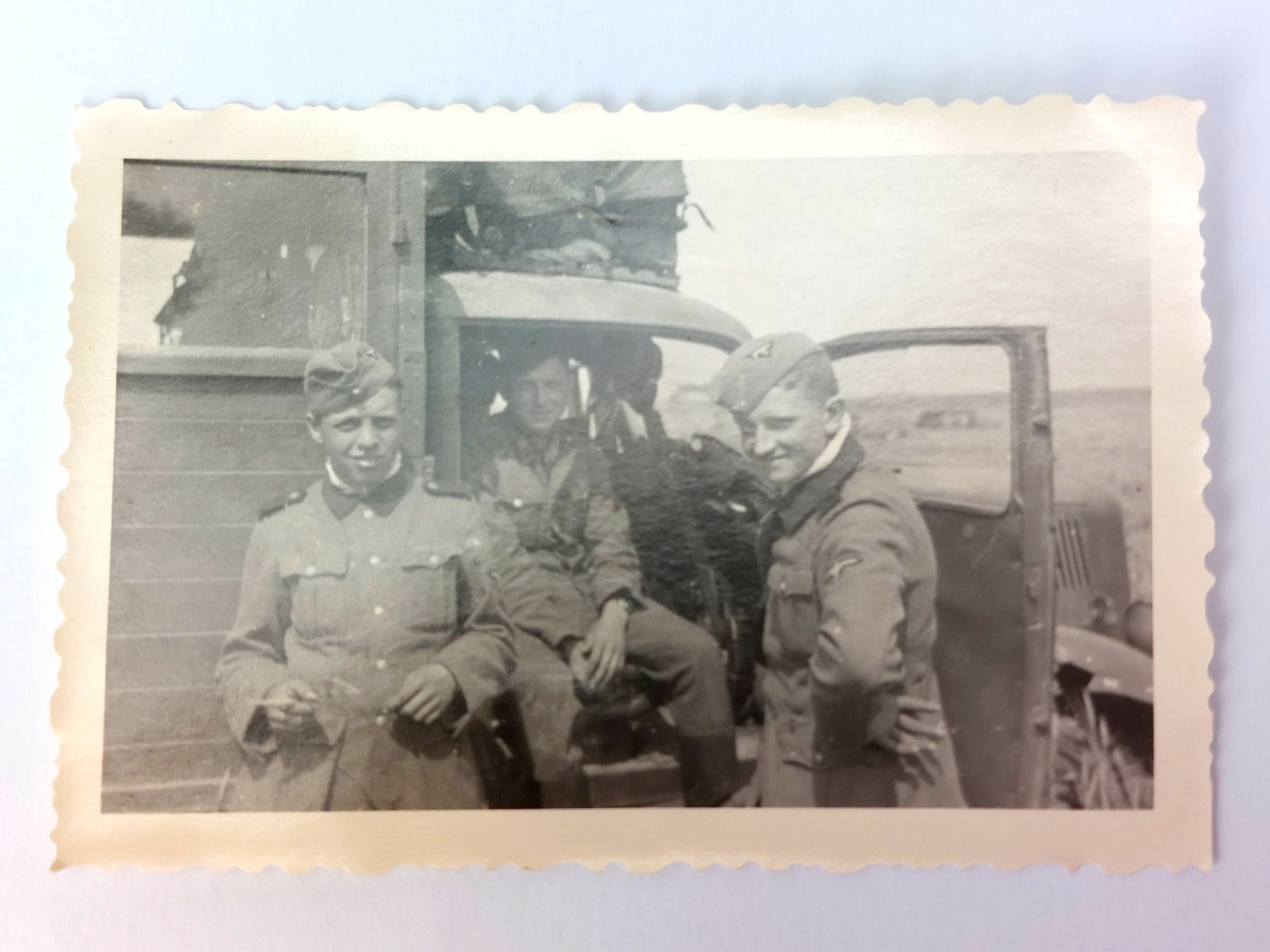 German, WW2 - c.1939–1940, Waffen-SS Motorised Unit Photograph Archive, Early-War Western Campaign, 22 Original Agfa Lupex Snapshot Photographs - Image 21