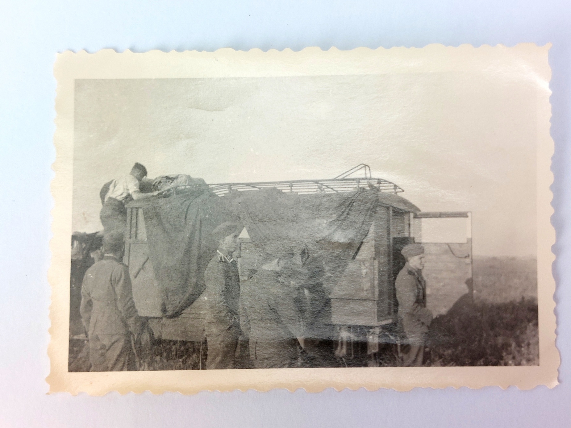 German, WW2 - c.1939–1940, Waffen-SS Motorised Unit Photograph Archive, Early-War Western Campaign, 22 Original Agfa Lupex Snapshot Photographs - Image 22