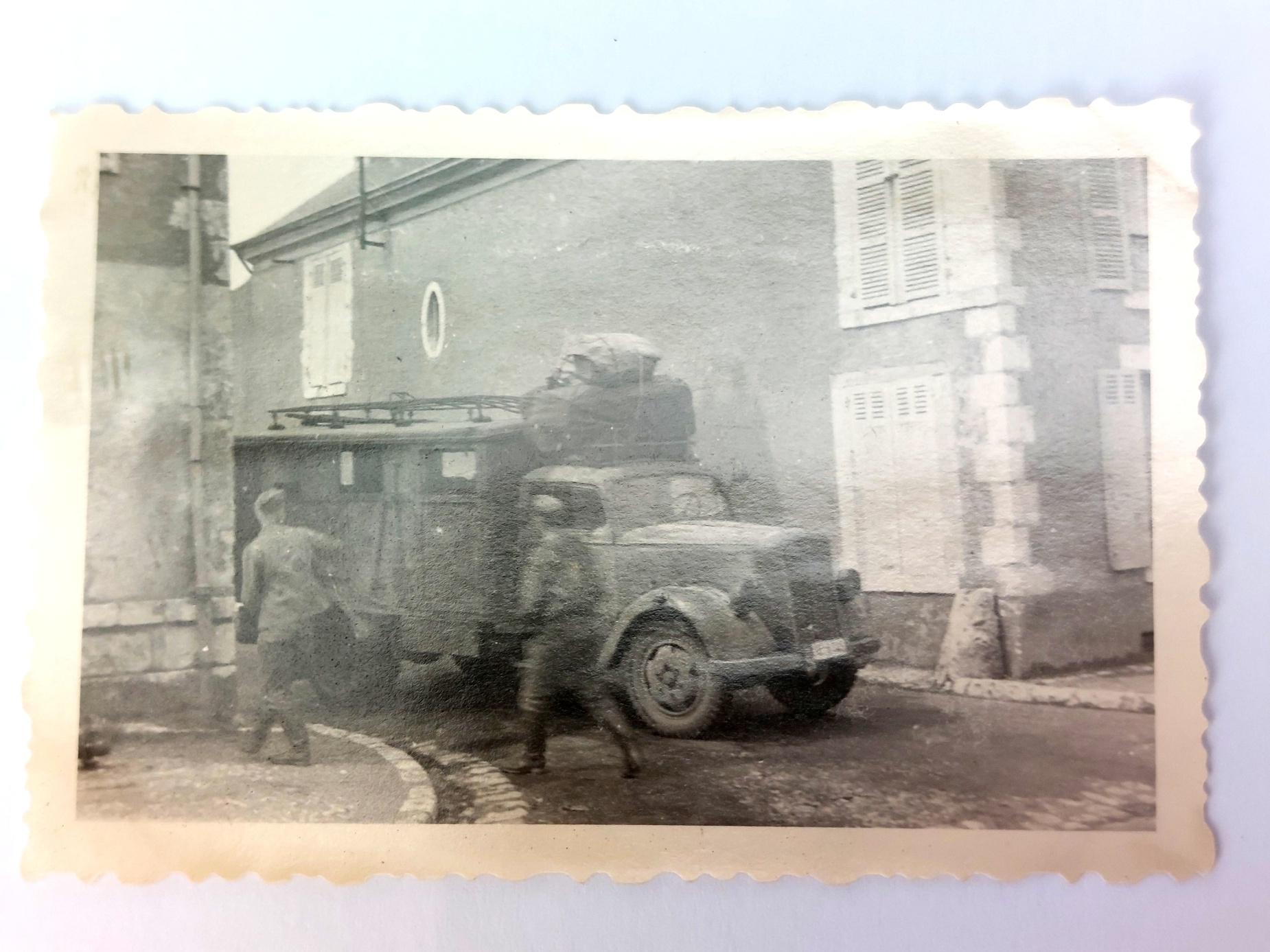 German, WW2 - c.1939–1940, Waffen-SS Motorised Unit Photograph Archive, Early-War Western Campaign, 22 Original Agfa Lupex Snapshot Photographs - Image 24