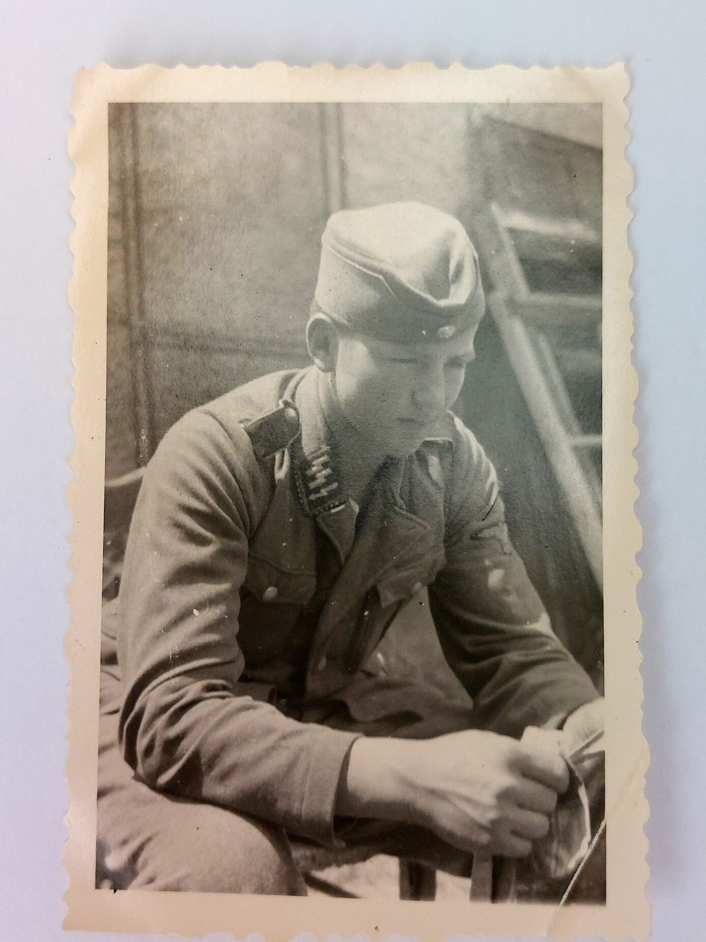 German, WW2 - c.1939–1940, Waffen-SS Motorised Unit Photograph Archive, Early-War Western Campaign, 22 Original Agfa Lupex Snapshot Photographs - Image 6